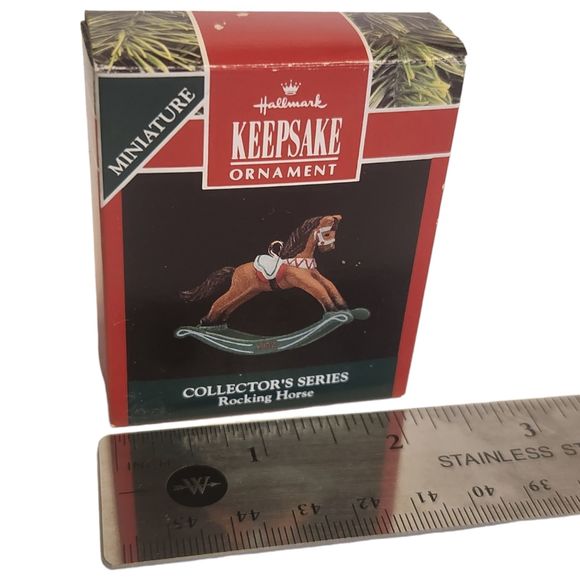 Rocking Horse Hallmark Keepsake Ornament 5th in series 1992 - Picture 2 of 13